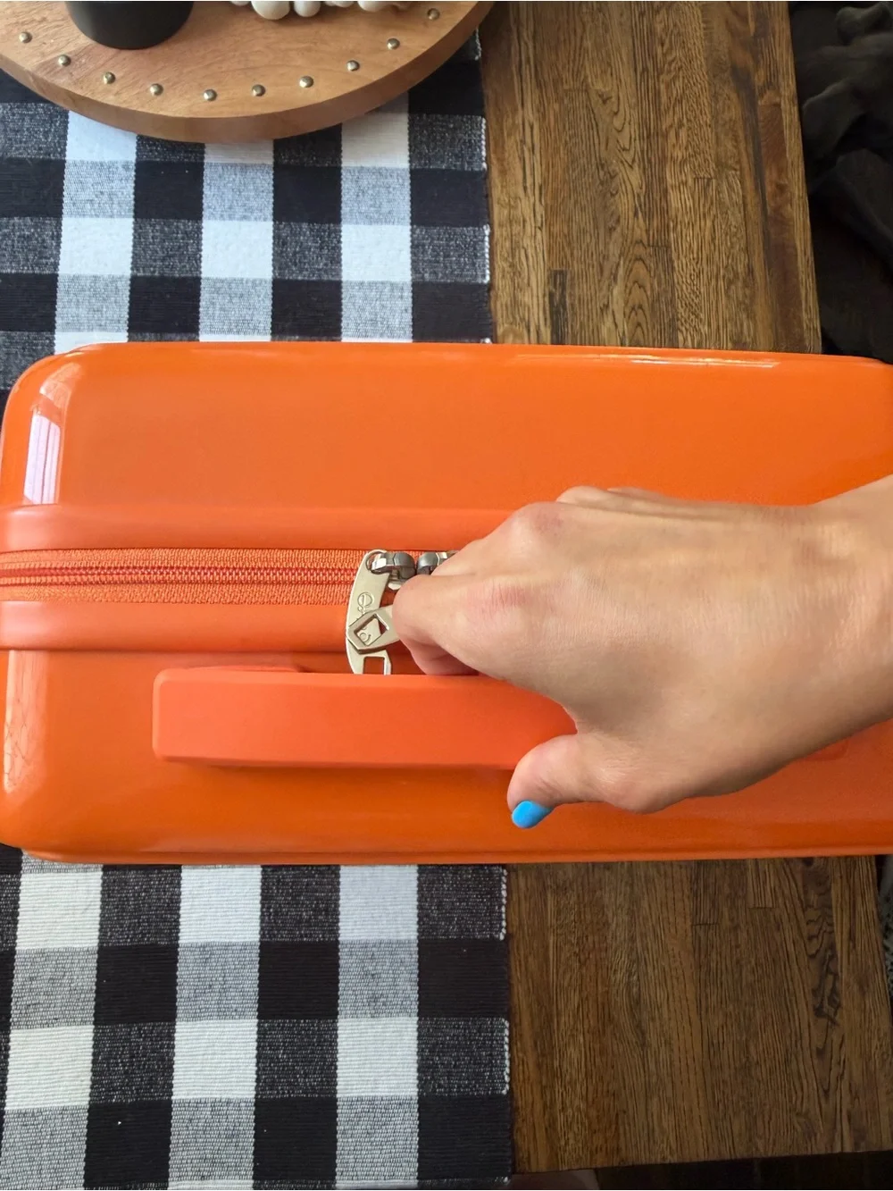 Orange Travel Cosmetic Case ✈️🧴NWOT